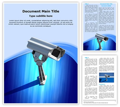 Security Camera Editable Word Template